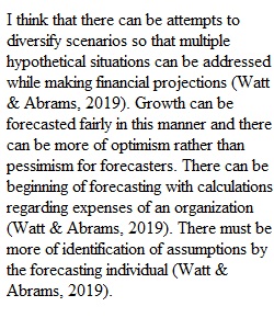 Module 3 Discussion - Financial Projections